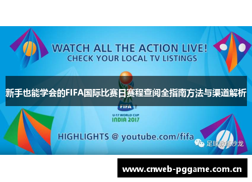 新手也能学会的FIFA国际比赛日赛程查阅全指南方法与渠道解析